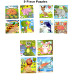 9 Piece Puzzles - Assorted